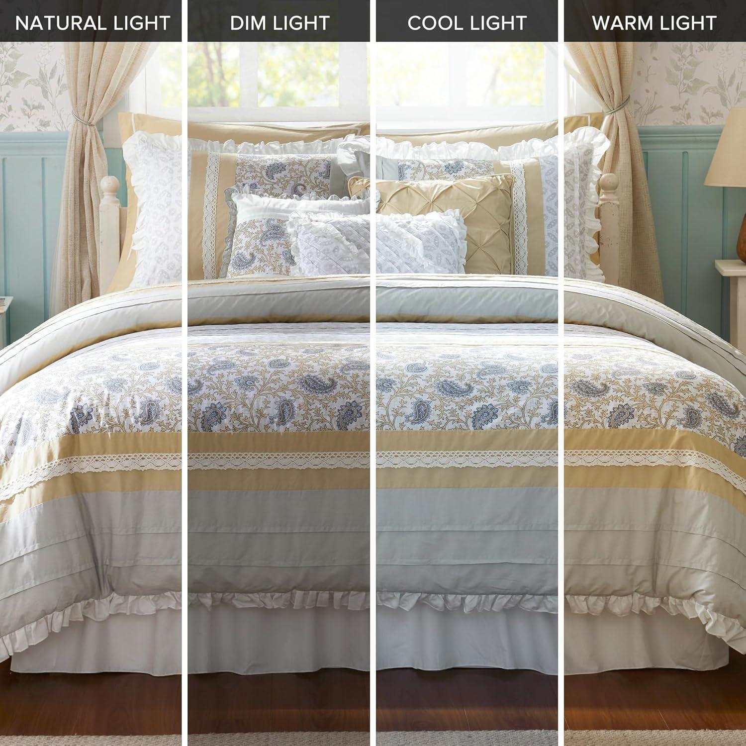 Dawn 9 Piece Cotton Percale Comforter Set