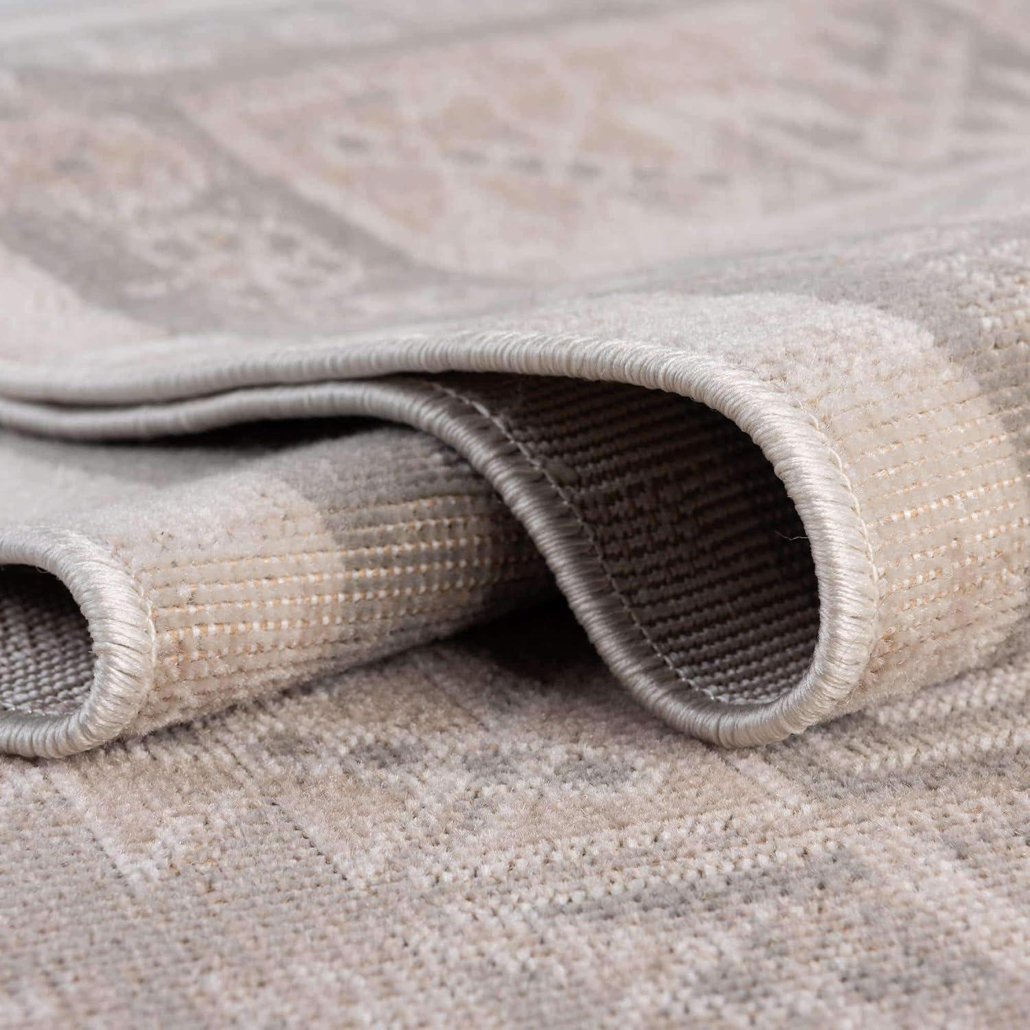 Unique Loom Whitney Collection Area Rug - Geneva (2'  x 3' 1" Rectangle Mink/Light Brown)