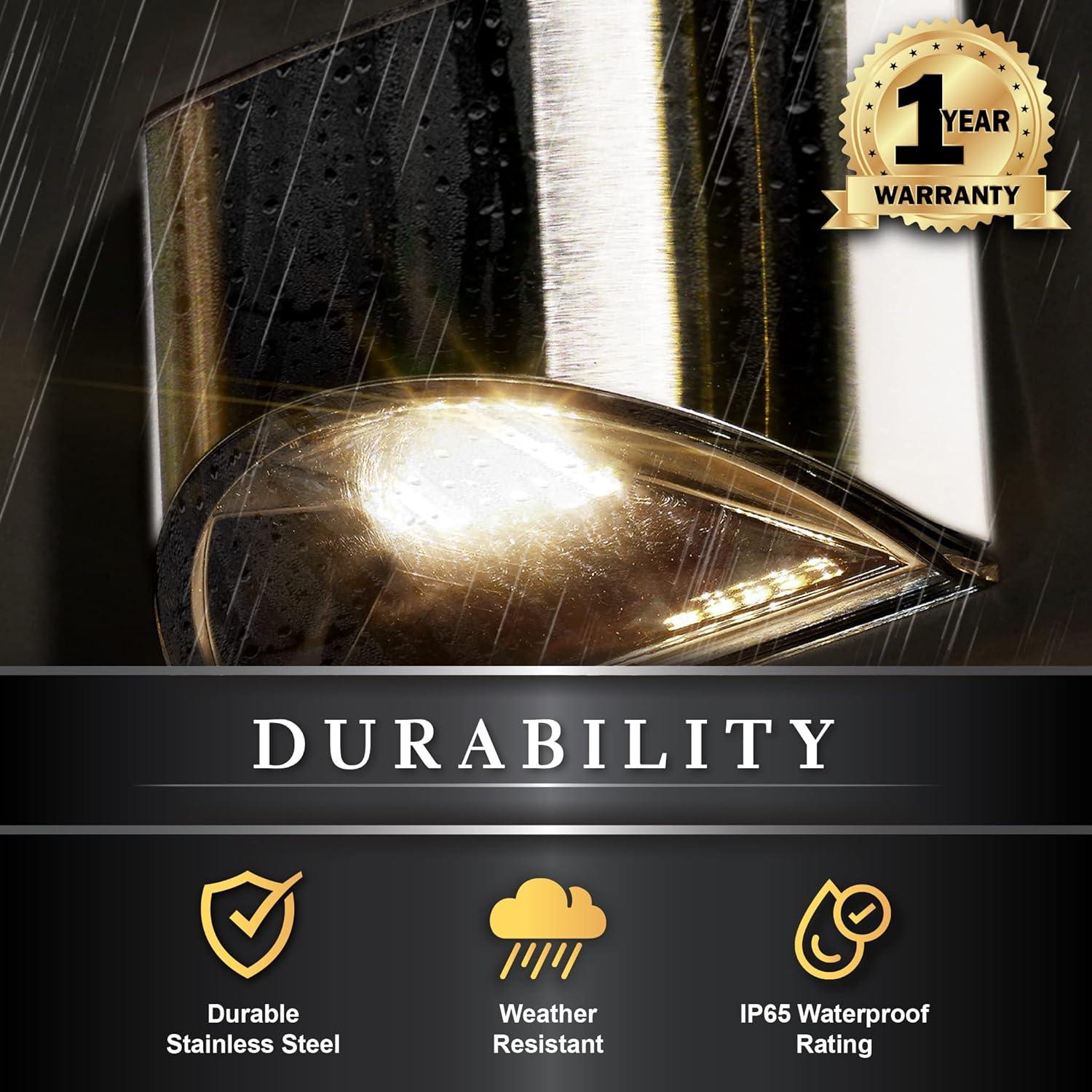 Classy Caps Stainless Steel Solar Powered Integrated LED Metal Deck Light & Reviews | Wayfair