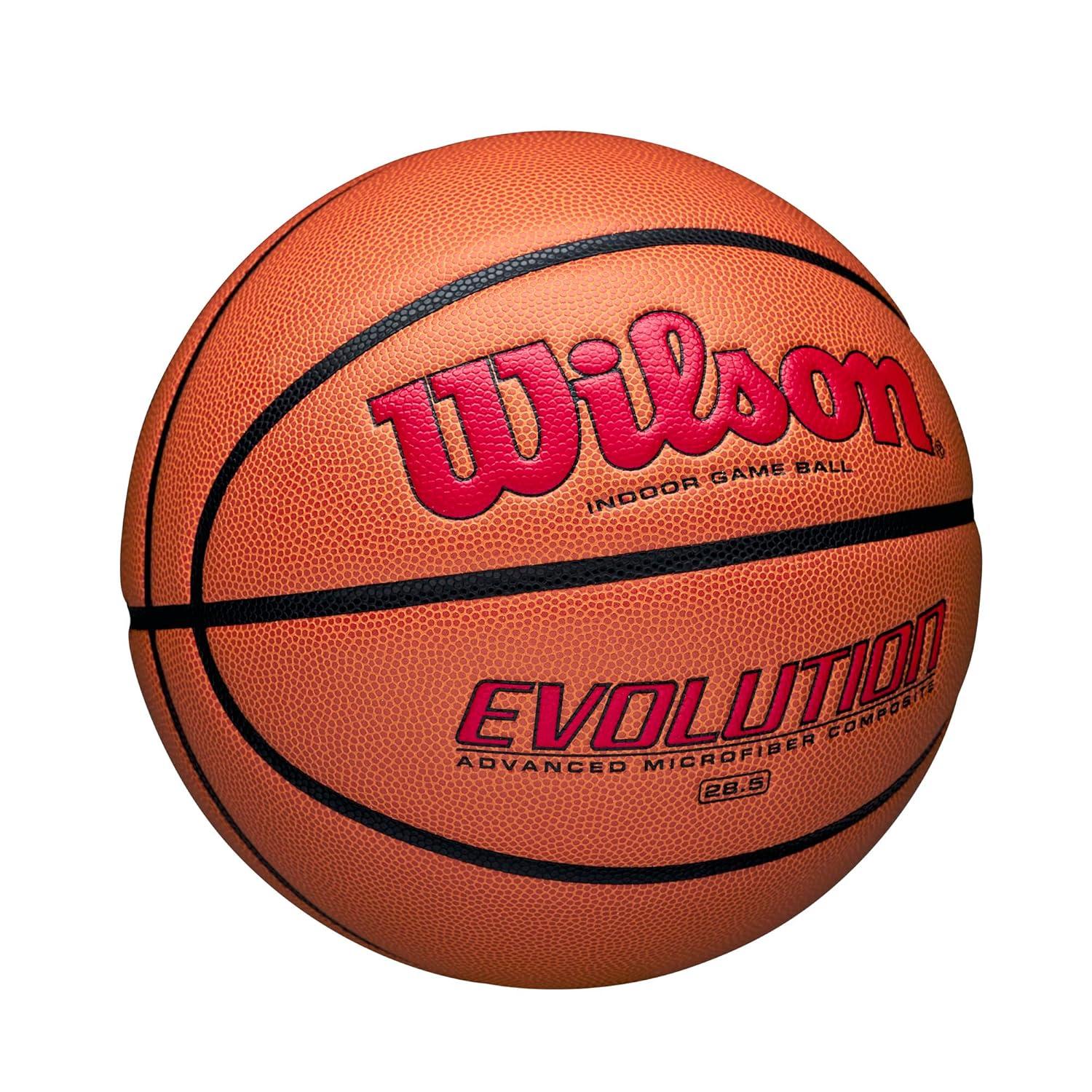 Wilson 28.5'' Evolution Game Basketball - Scarlet