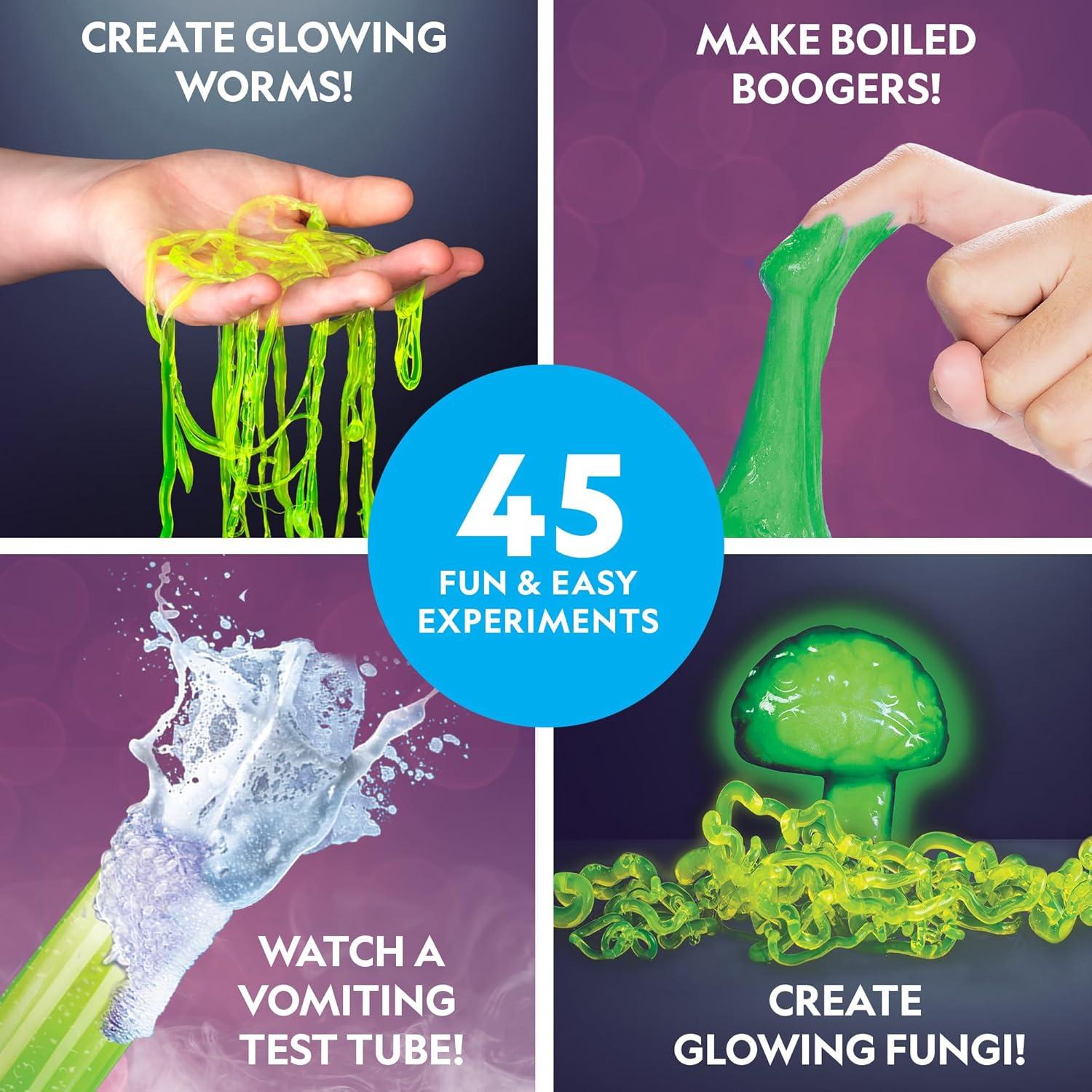 National Geographic Gross Science Kit - 45 Gross Science Experiments- Dissect a Brain, Make Slime, Creepy STEM Project for Boys and Girls, Birthday Gifts for Kids 8-12 (Amazon Exclusive)