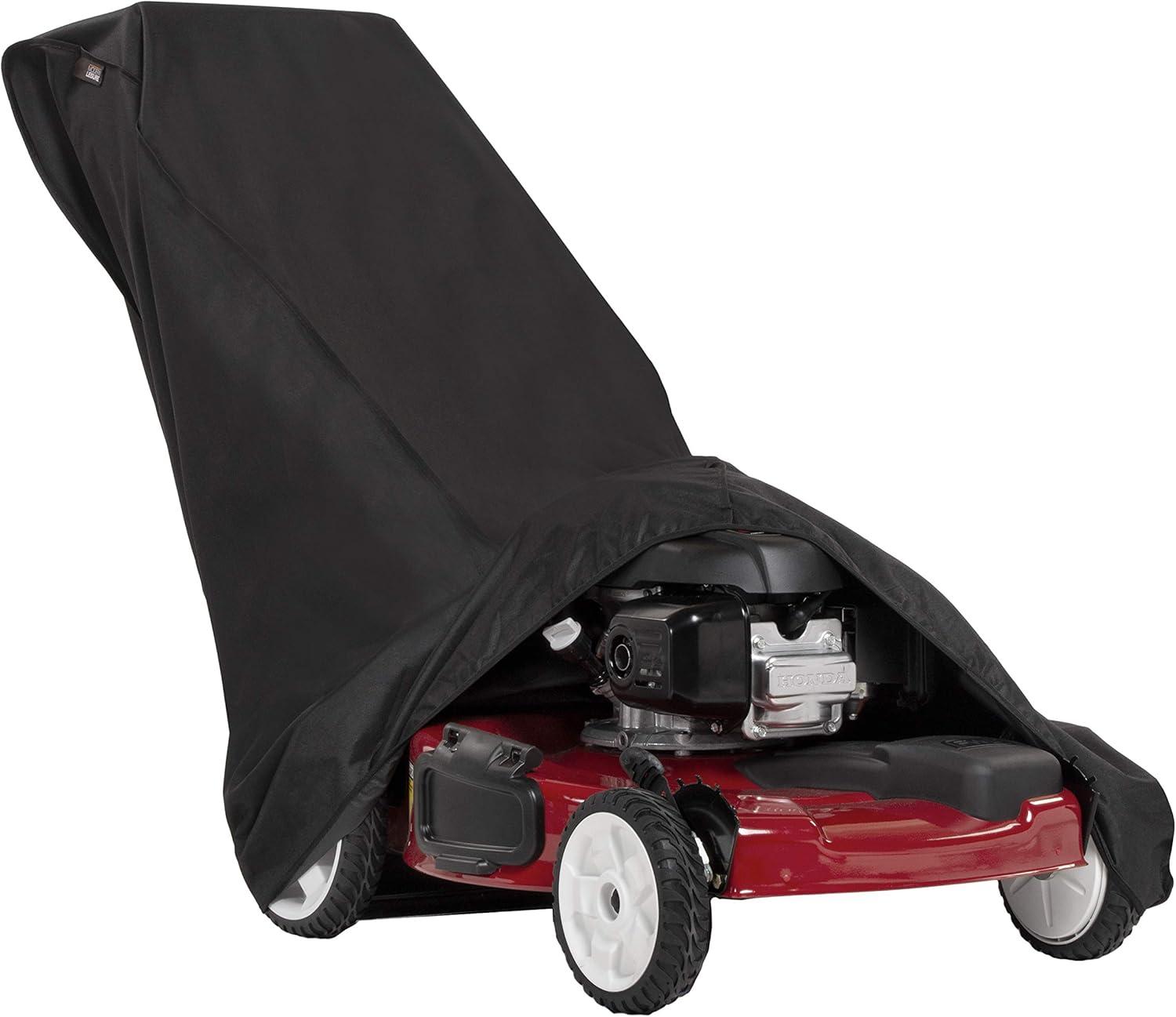 Modern Leisure Chalet Lawn Mower Cover, 75"L x 25.5"W x 23"H, Black