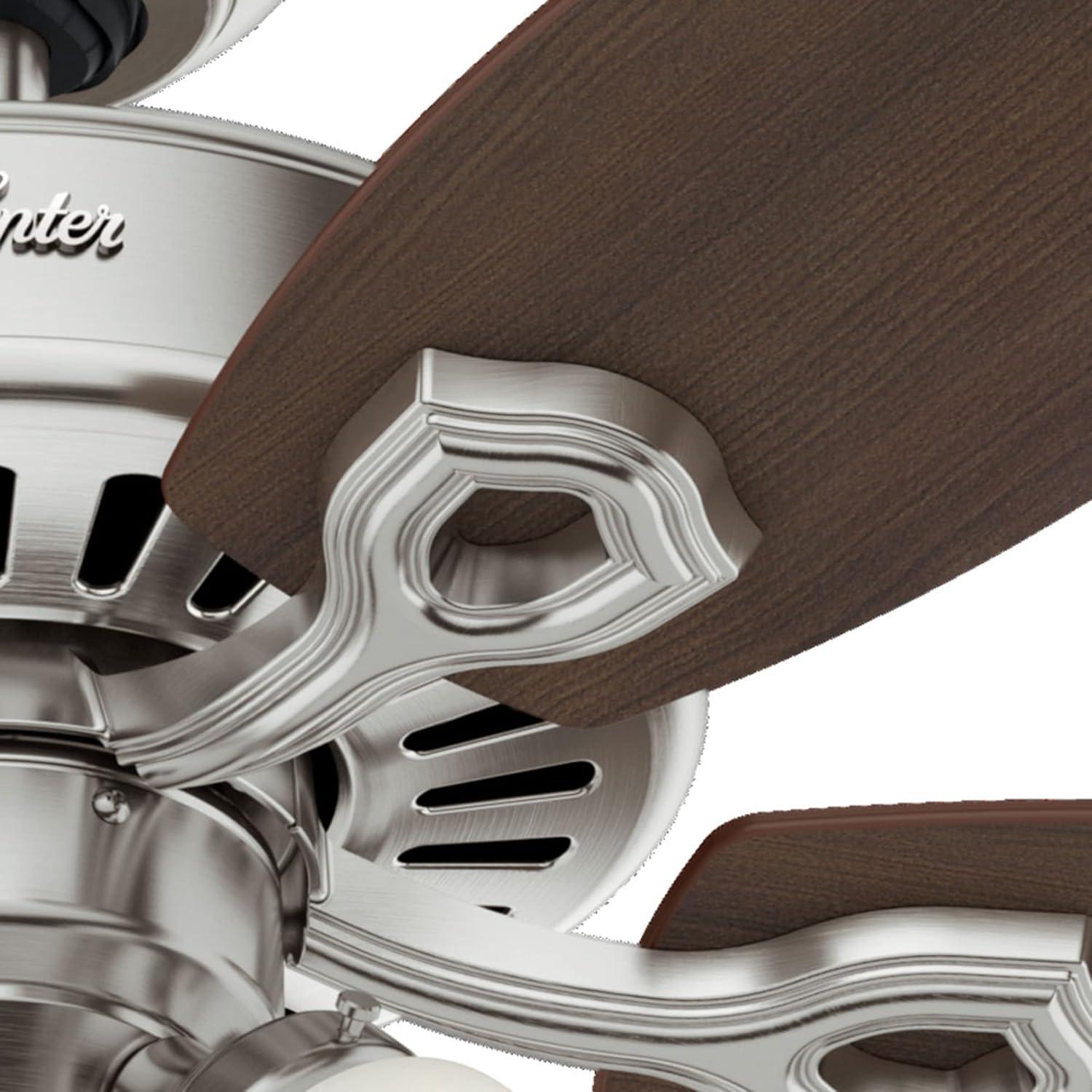Hunter Fan 42" Builder 5 - Blade Standard Ceiling Fan with Pull Chain and Light Kit Included
