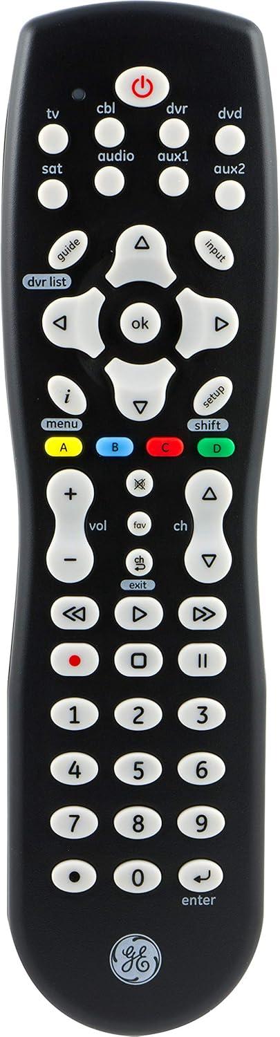 Black 8-Device Universal Remote Control with RF