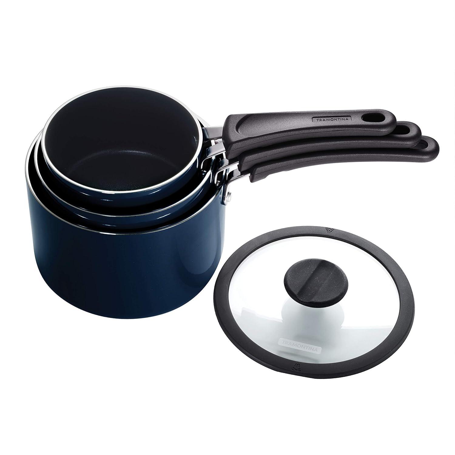 Tramontina Tramontina Aluminum Non Stick Sauce Pan 6 Pc Nesting Set