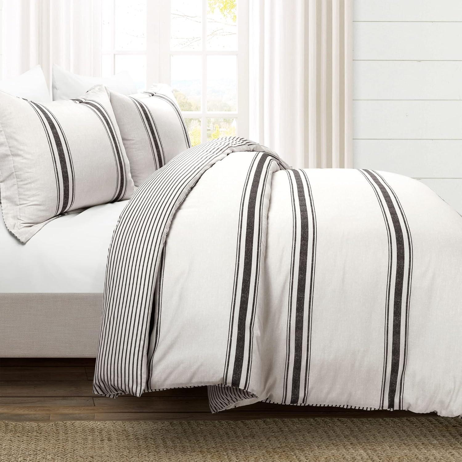 Standard Cotton 460 TC Reversible 3 Piece Duvet Cover Set