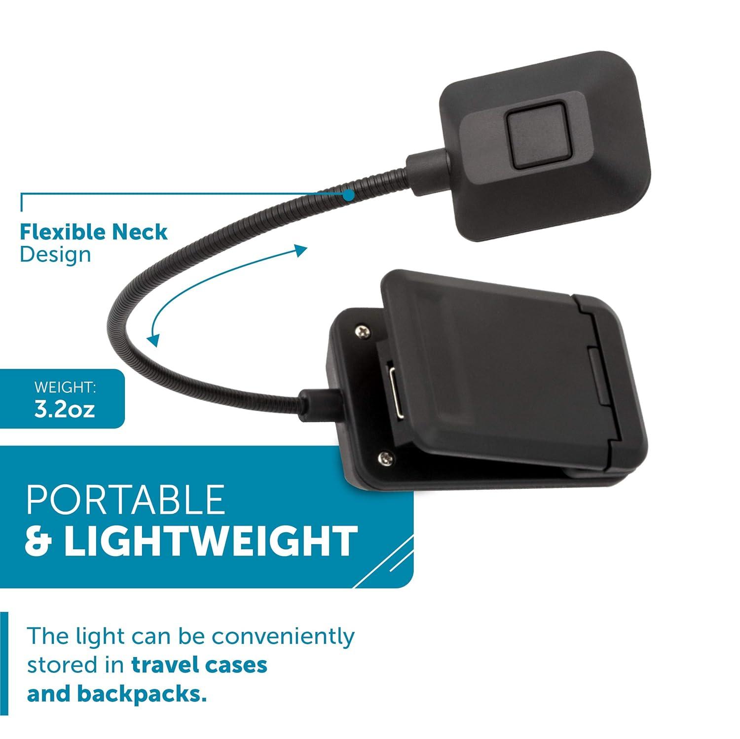 Quad Light 4 LED Reading Light - Black