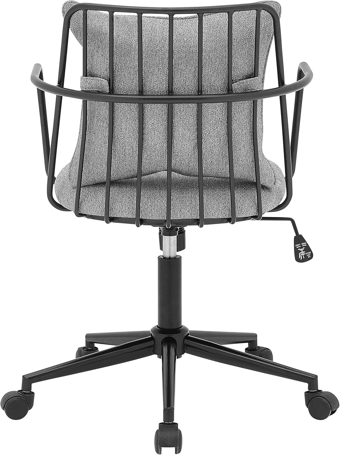 Edison KD Fabric Office Chair Grey