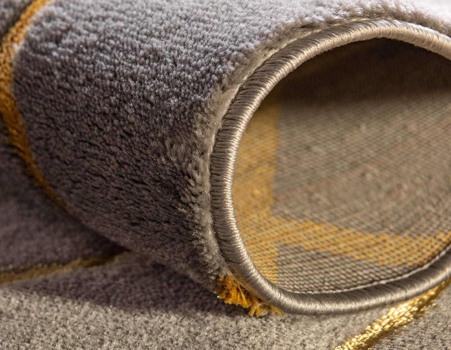 Glam Gray/Gold Area Rug