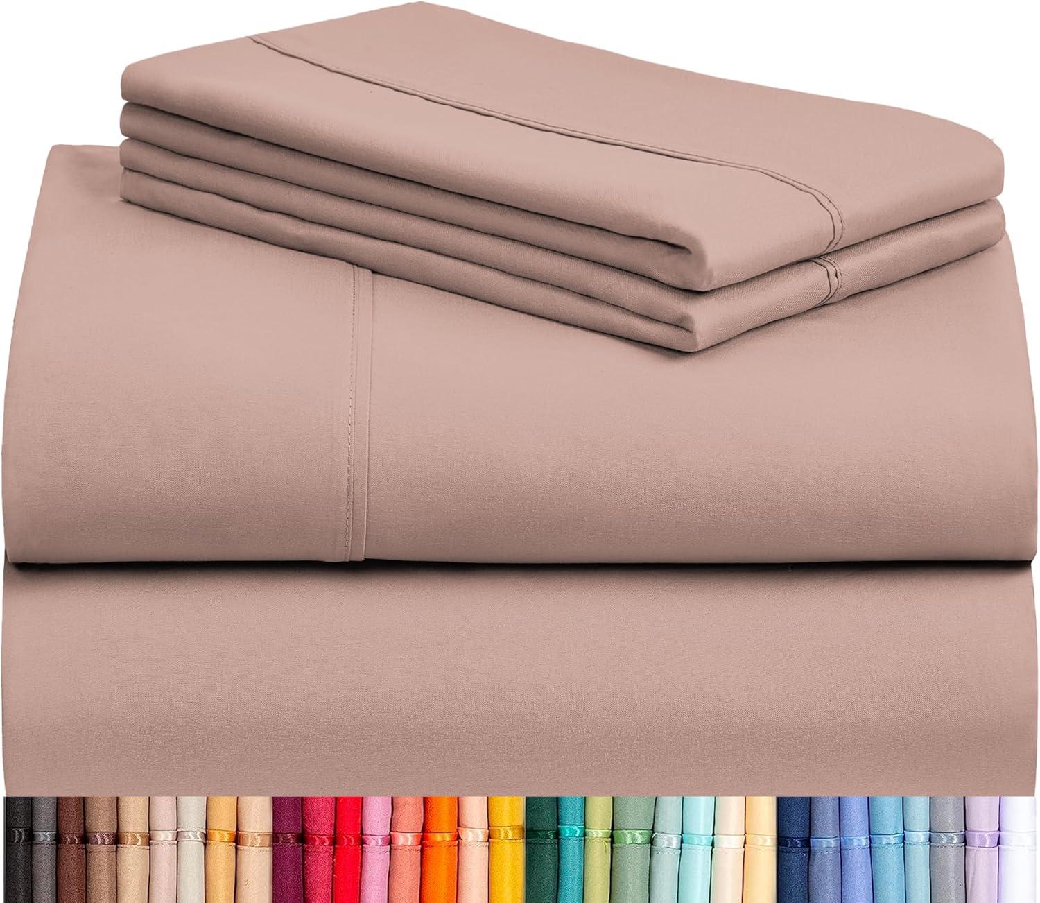 Rayon From Bamboo Solid Performance Sheet Set - Luxclub