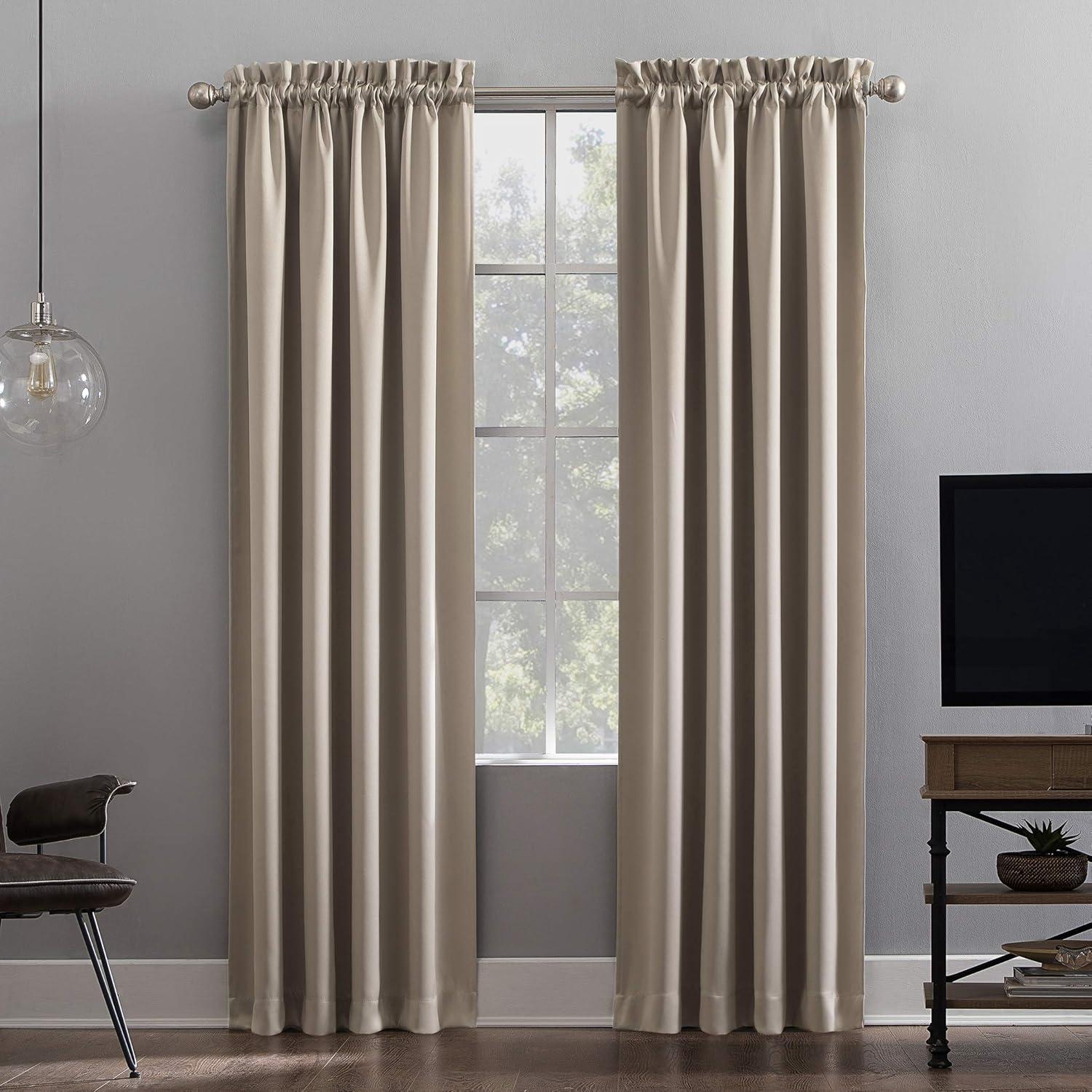 Sun Zero Sun Zero Oslo Theater Grade Extreme 100% Blackout Rod Pocket Curtain Panel