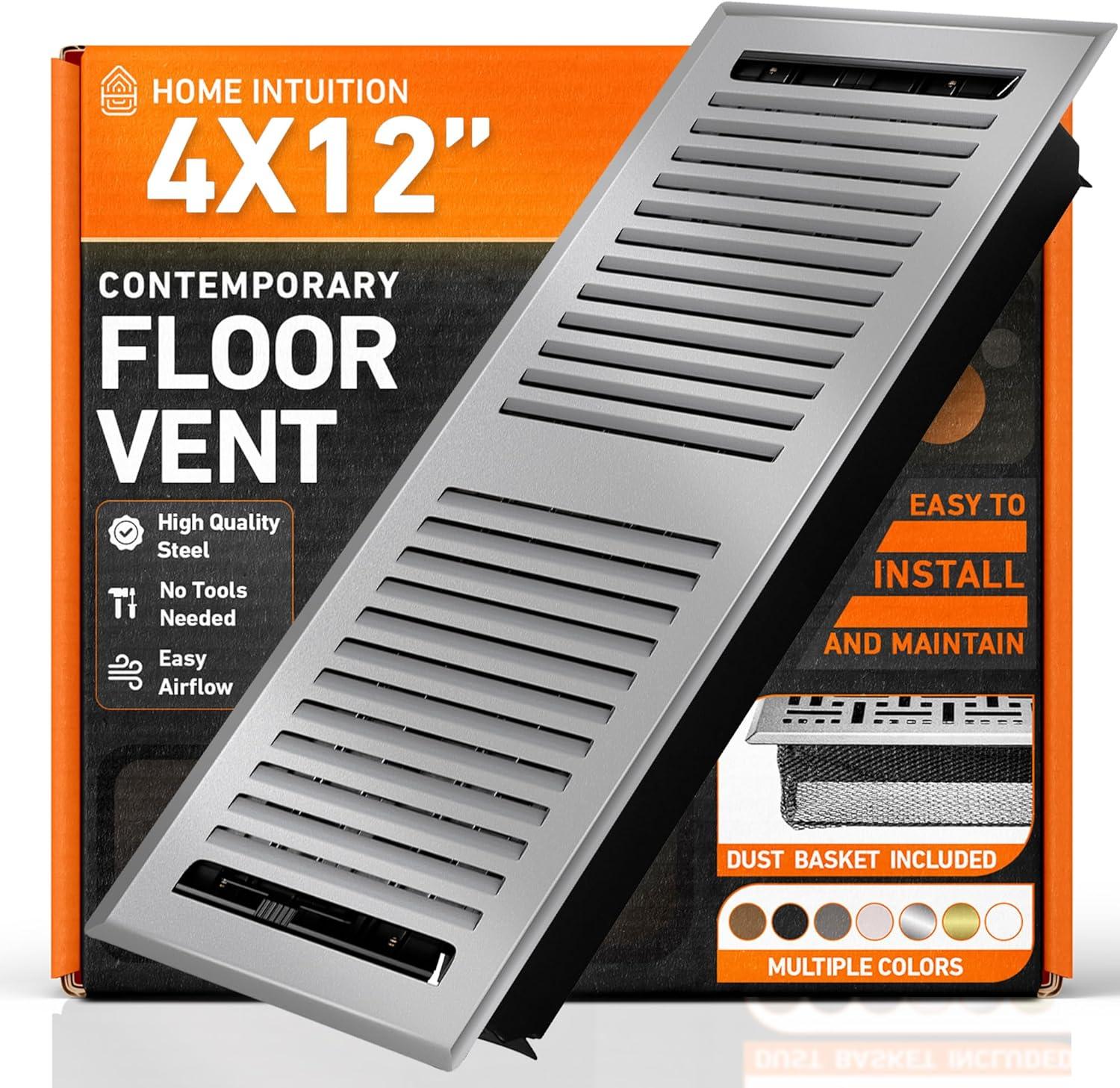 Home Intuition Contemporary Floor Vent Cover Register With Mesh Net