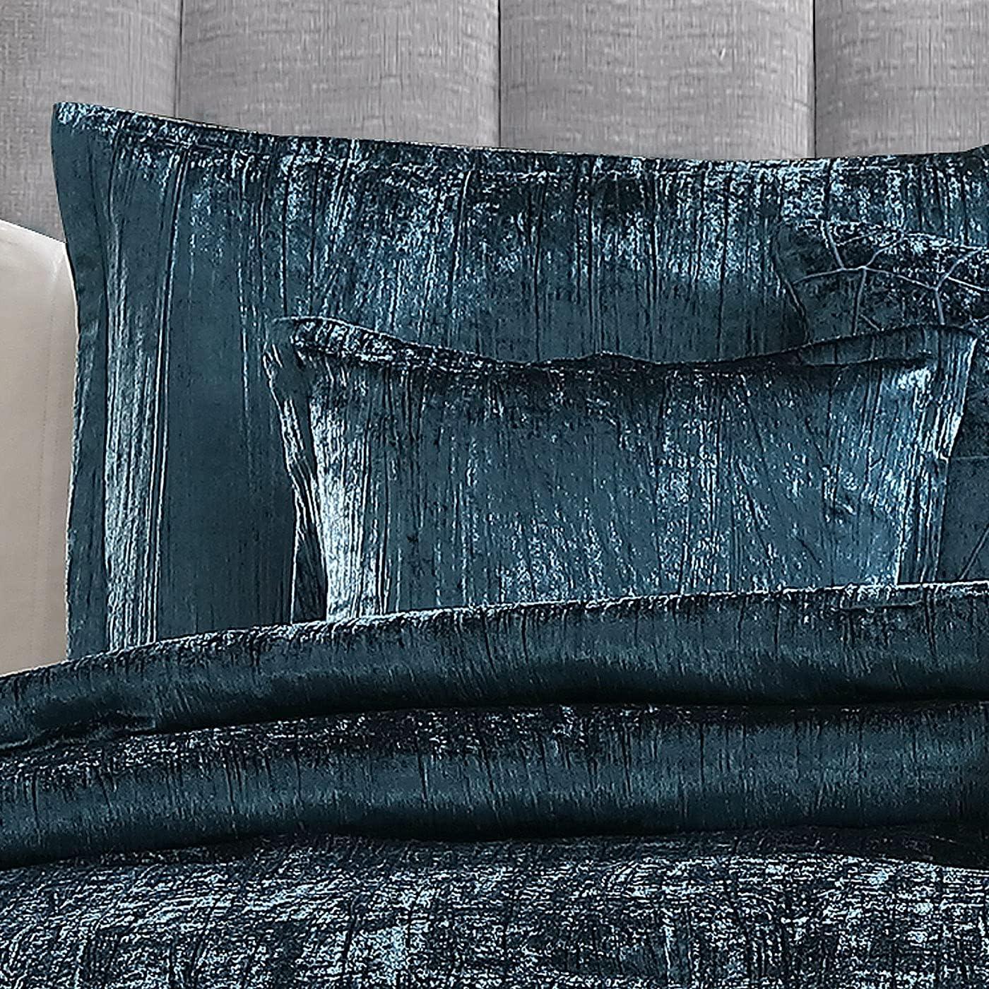 Turin Crinkle Velvet Comforter Set - Riverbrook Home