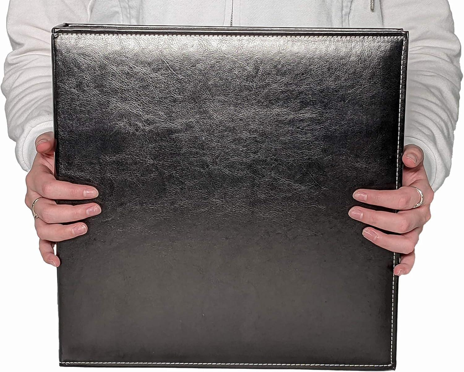 BEACHWATER POOL & SPA, LLC Photo Album Self Adhesive, 100 Pages 50 Sheets, Self Stick Sheet, Scrapbook, Picture Book, 4X6, 5X7, 8X10, 8-1/2X11, Replaceable Pages