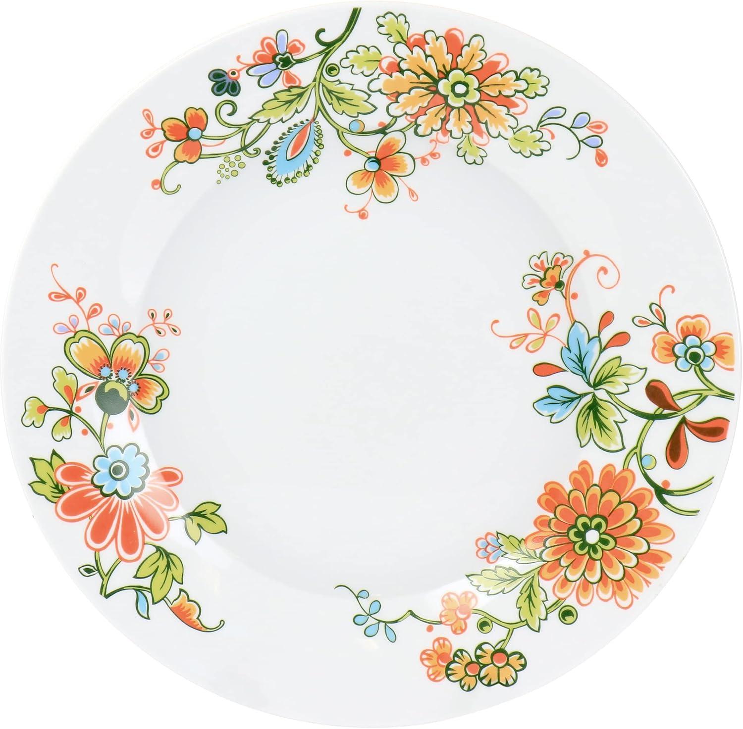 Spring Bloom 16-Piece Floral Porcelain Dinnerware Set