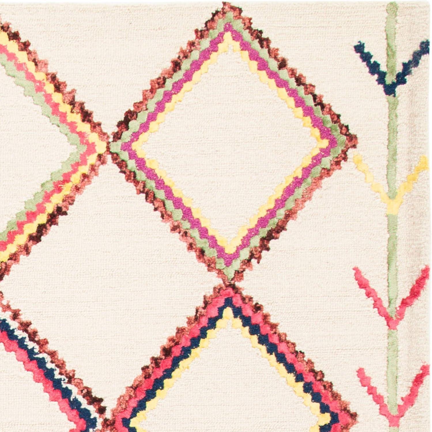 Bellagio BLG563 Hand Tufted Area Rug - Ivory/Multi - 8'x10' - Safavieh.