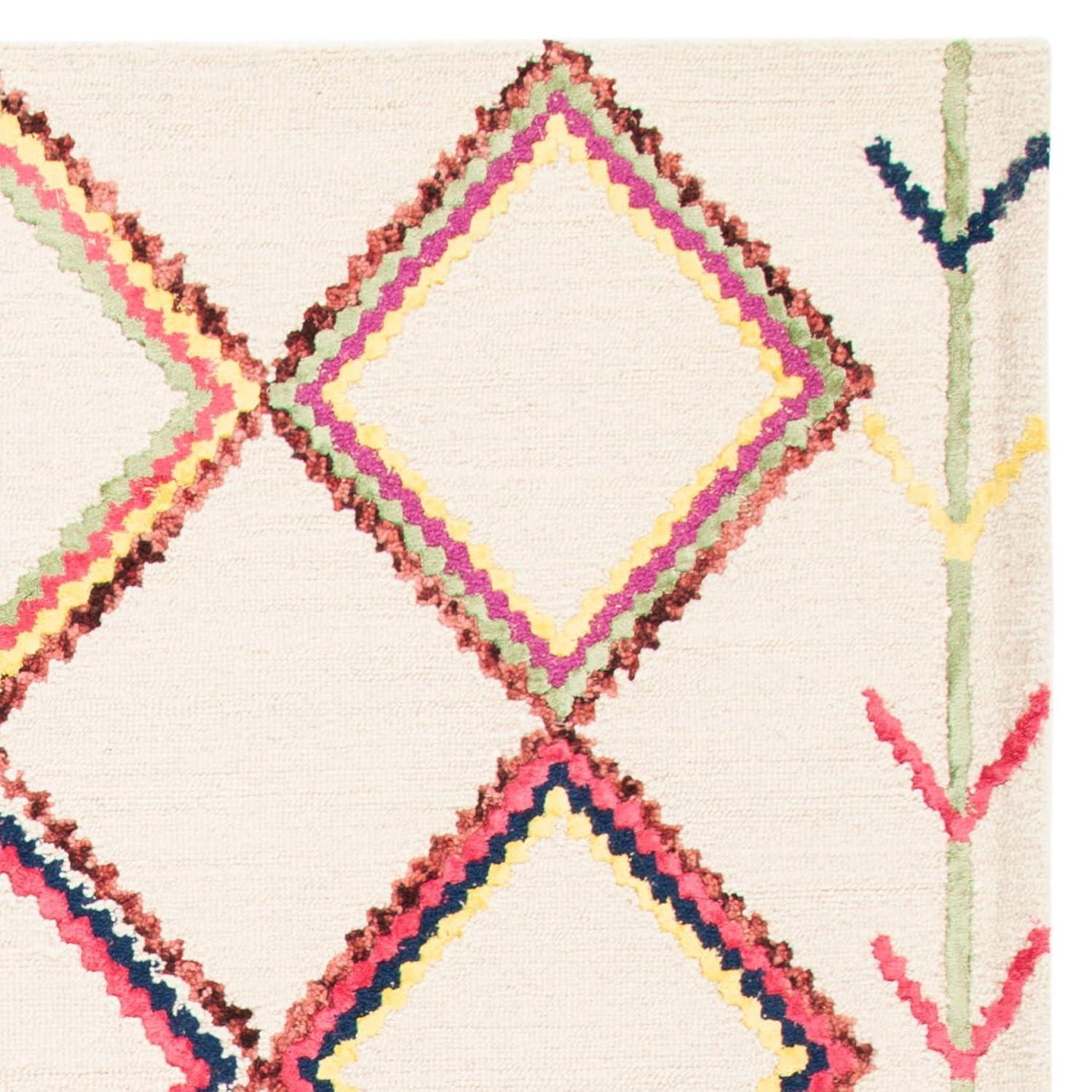 Bellagio BLG563 Hand Tufted Area Rug - Ivory/Multi - 8'x10' - Safavieh.