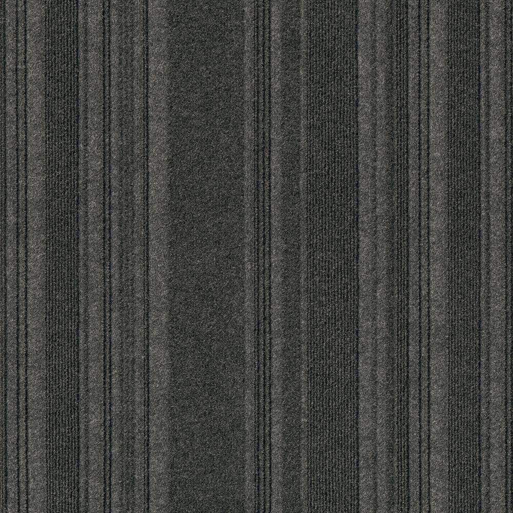 Black Ice 24" x 24" Peel and Stick Carpet Tiles