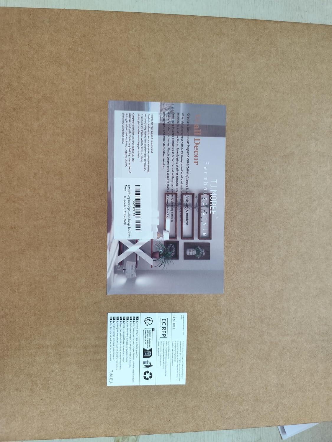 Latitude Run® Sunglasses Organizer Storage Wall Mounted, Eyewear Display Case Rustic Wood Eyeglasses Holder Large Glasses Storage Box