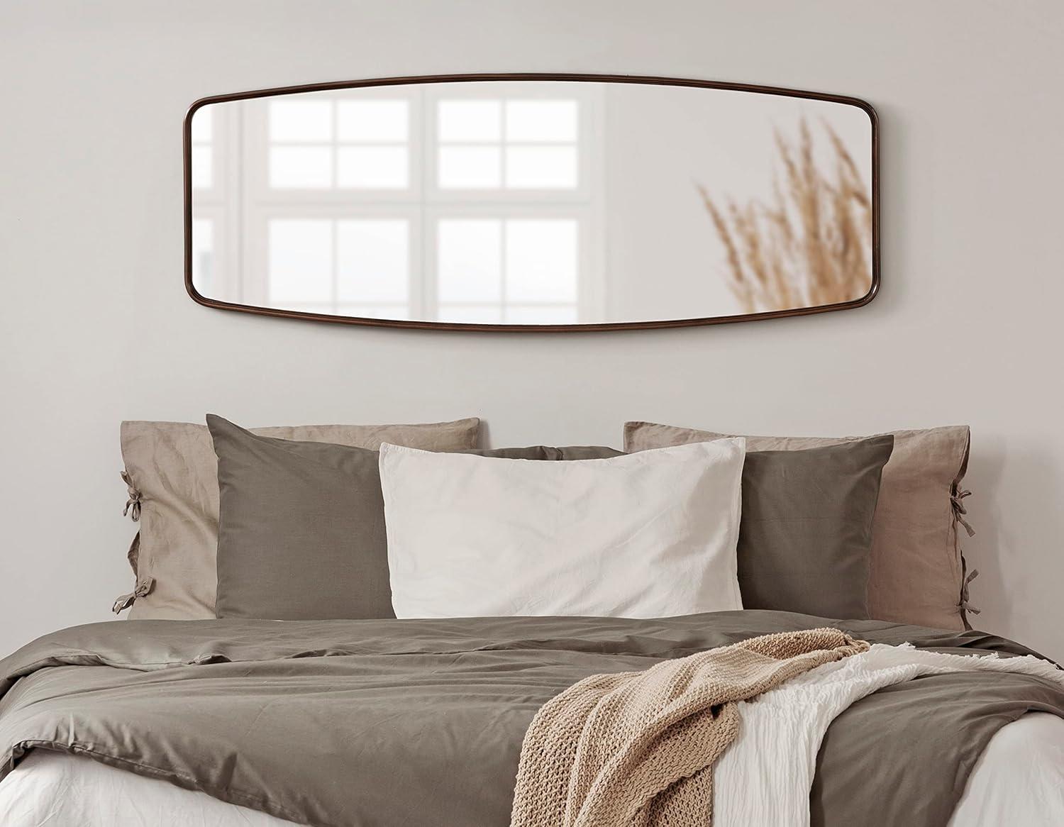 Kate and Laurel Caskill Rectangle MDF Full Length Mirror, 18x48, Bronze