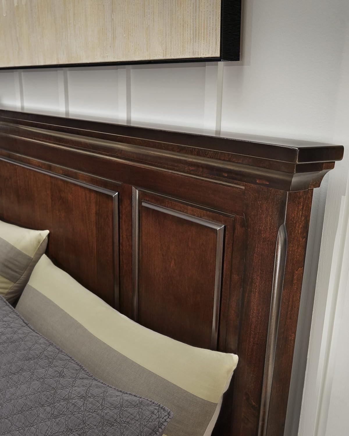 Signature Design by Ashley Flynnter Queen Panel Headboard in Medium Brown