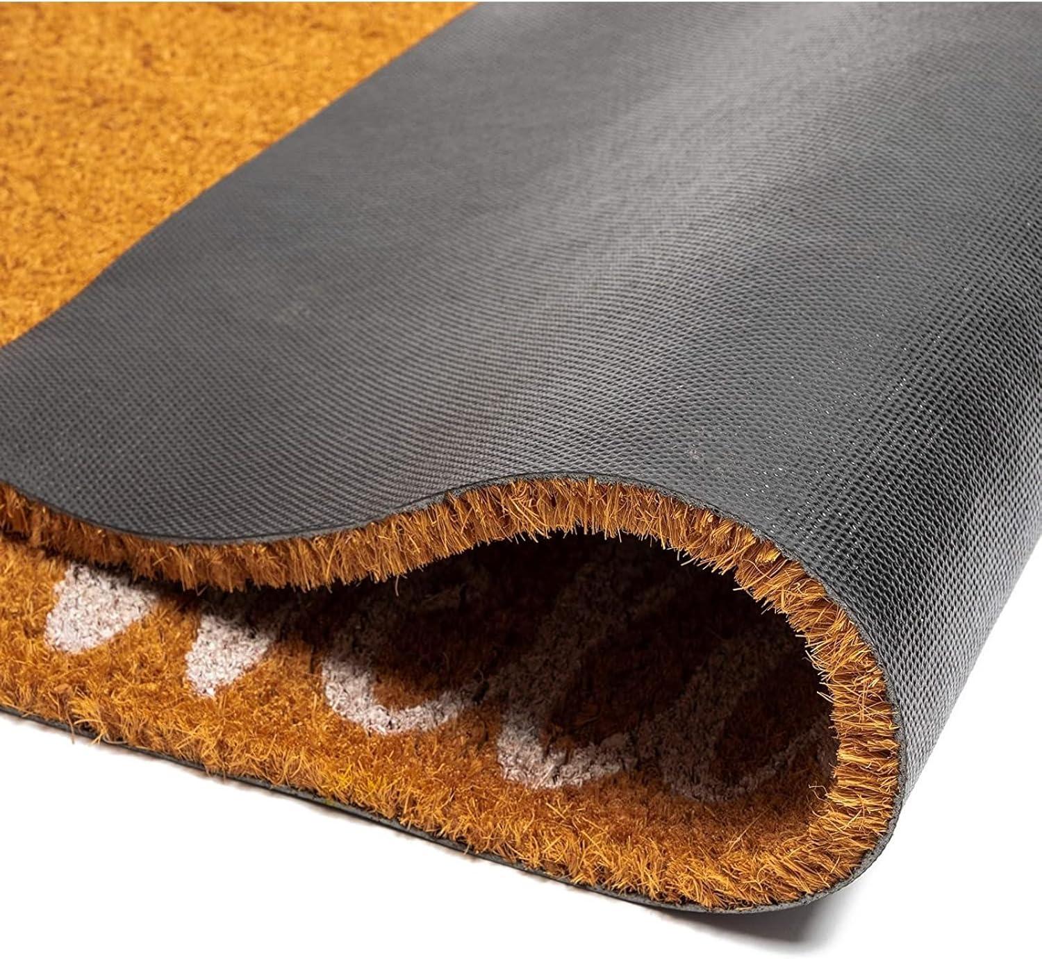 Juvale Natural Coir Doormat, Bicycle Welcome Mat (30 x 17 Inches)