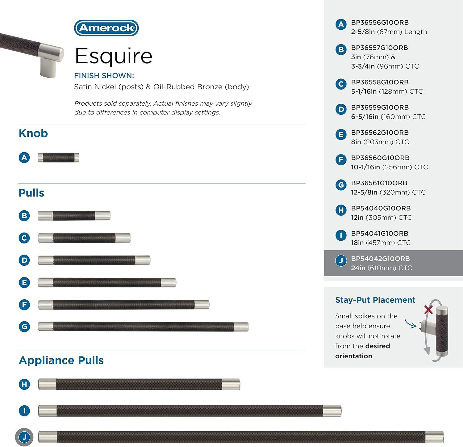 Amerock Esquire Appliance Pull