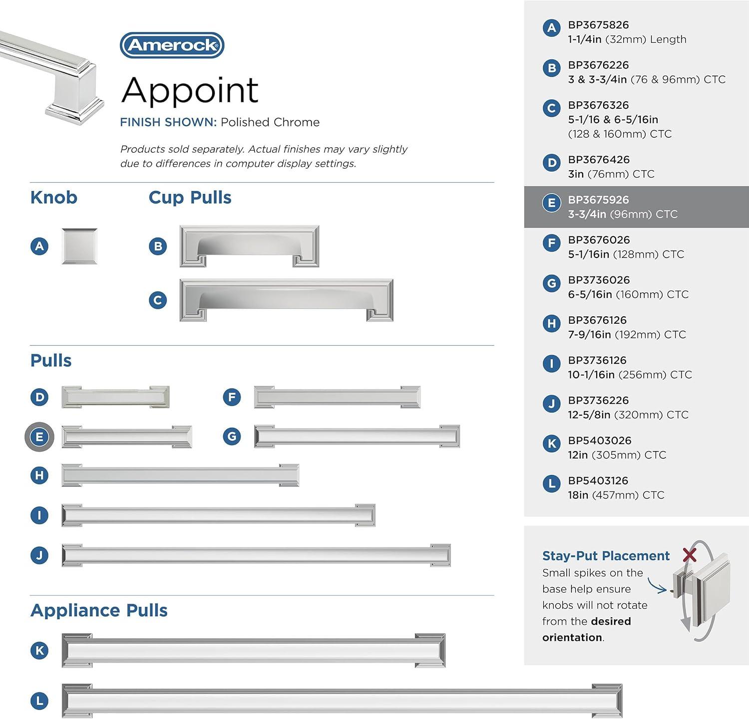 Amerock Appoint Cabinet or Drawer Pull