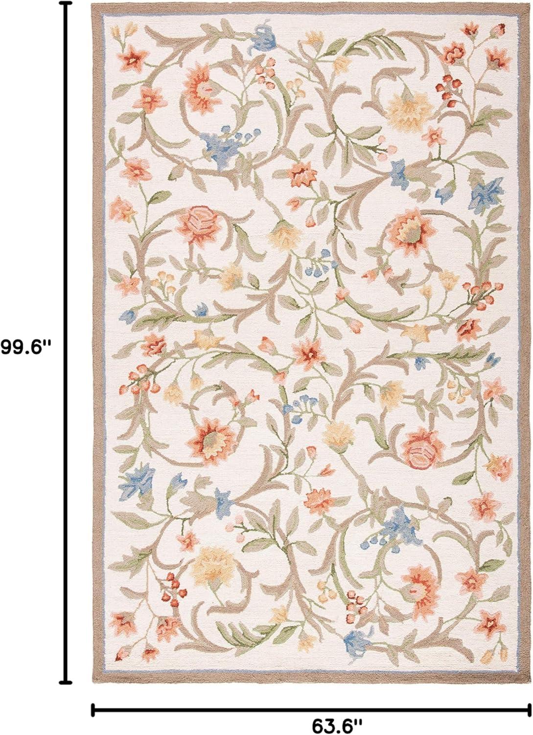 Chelsea HK248 Handmade Area Rug - 5'3"x8'3" - Ivory - Safavieh