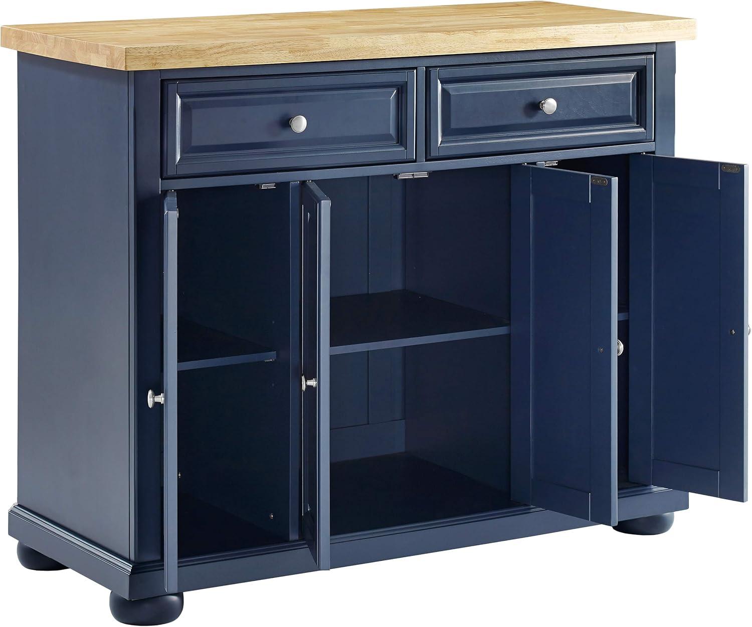 Madison Solid Wood Top Kitchen Island