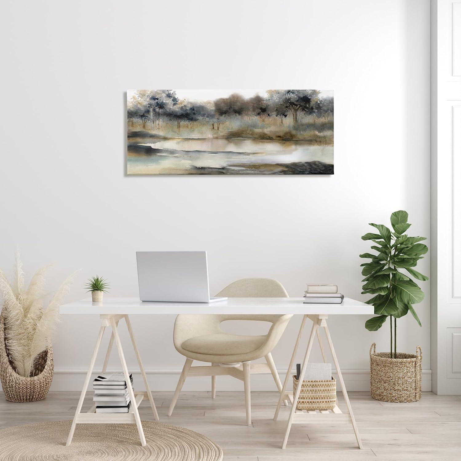 Stupell Industries " Trees By Lakeside Landscape " by Carol Robinson Painting Print