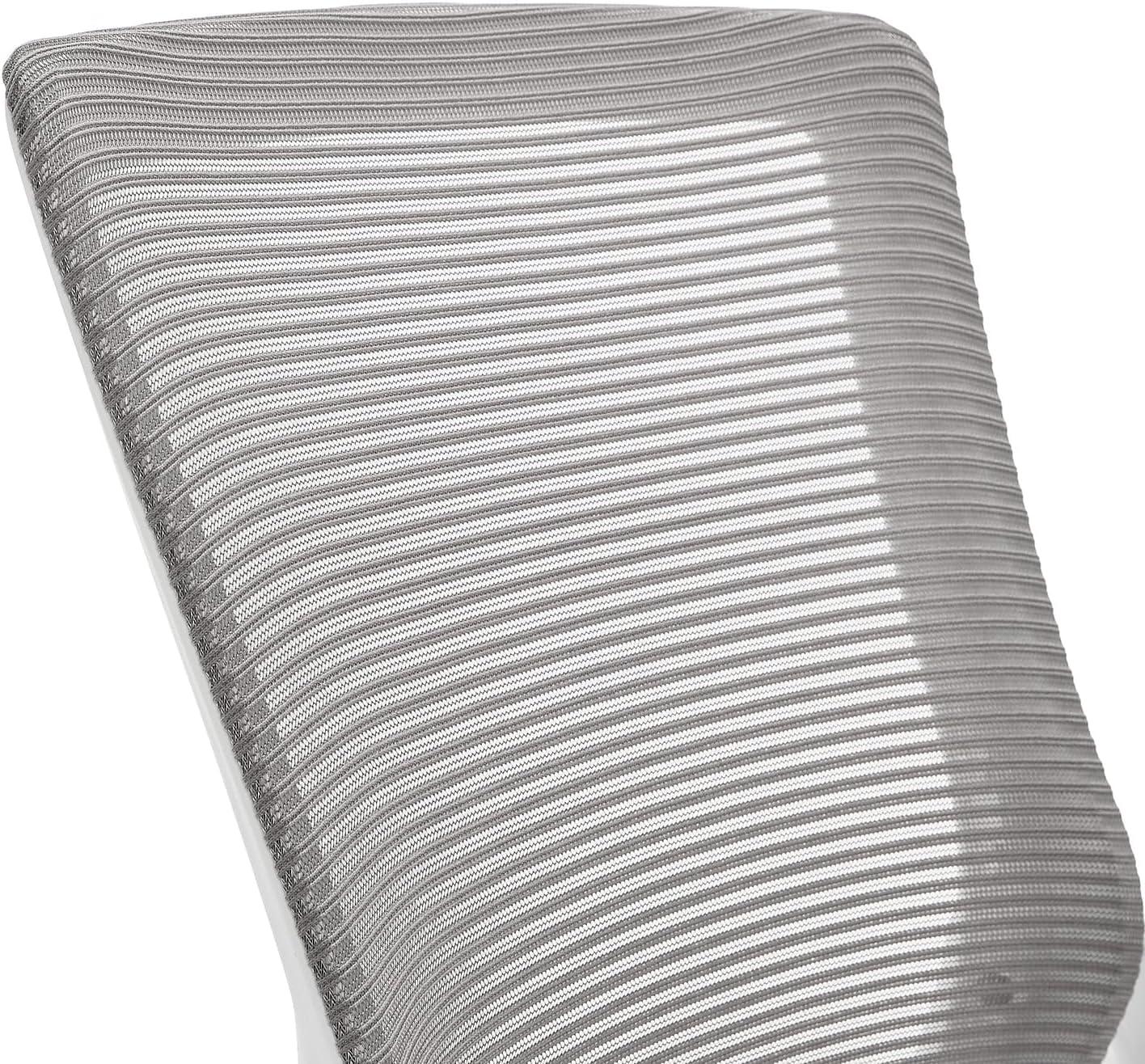 Modern Gray Mesh Ergonomic Office Chair with Adjustable Arms