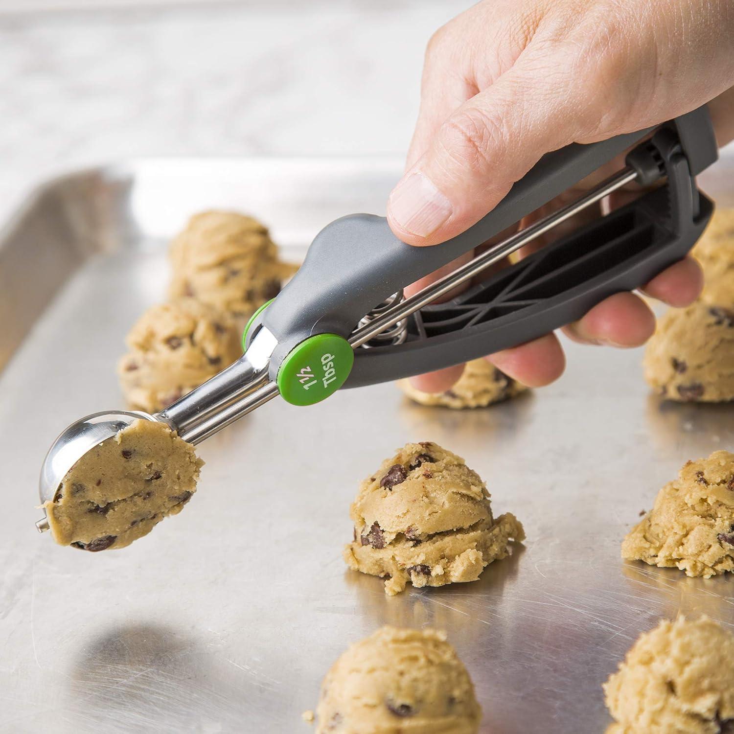 Prep Solutions 1.5 Tbsp. Stainless Steel, Quick-Release Cookie Scoop