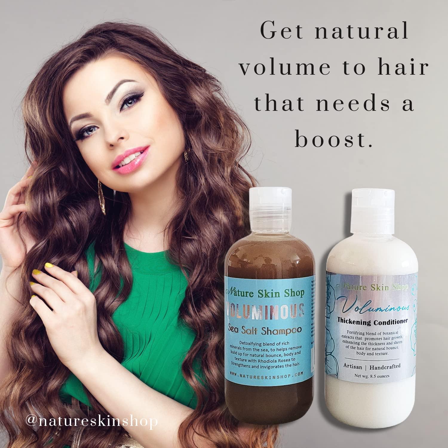 Voluminous Sea Salt Shampoo and Thickening Conditioner Set