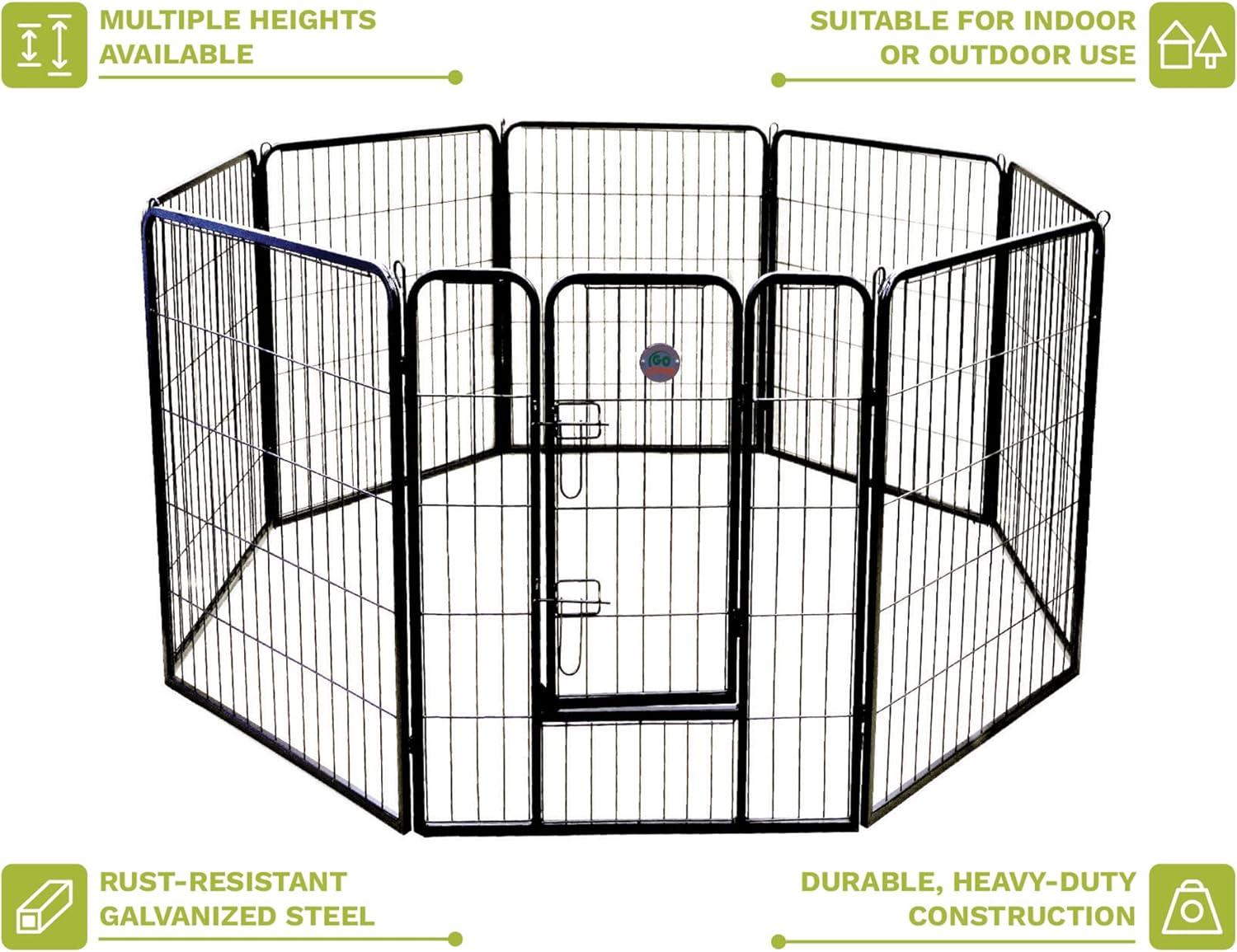 Go Pet Club Heavy Duty Pet Exercise Pen 24" to 40" - High GH24