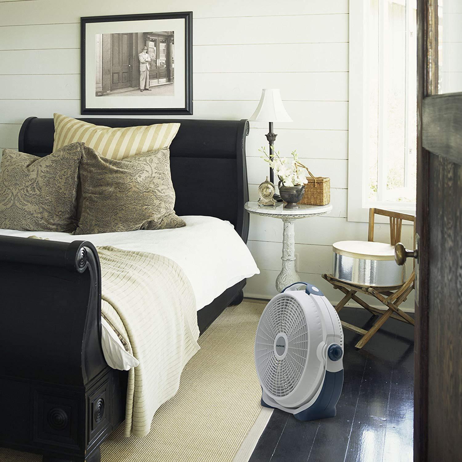 Lasko 20" White and Gray Remote Controlled Tilt Fan