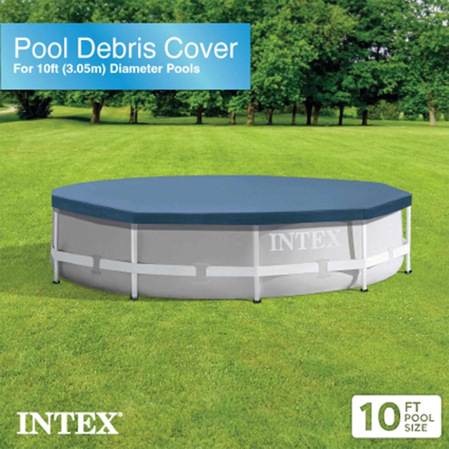 Intex Intex 10ft x 30in Metal Frame Swimming Pool Set with Filter and Debris Cover