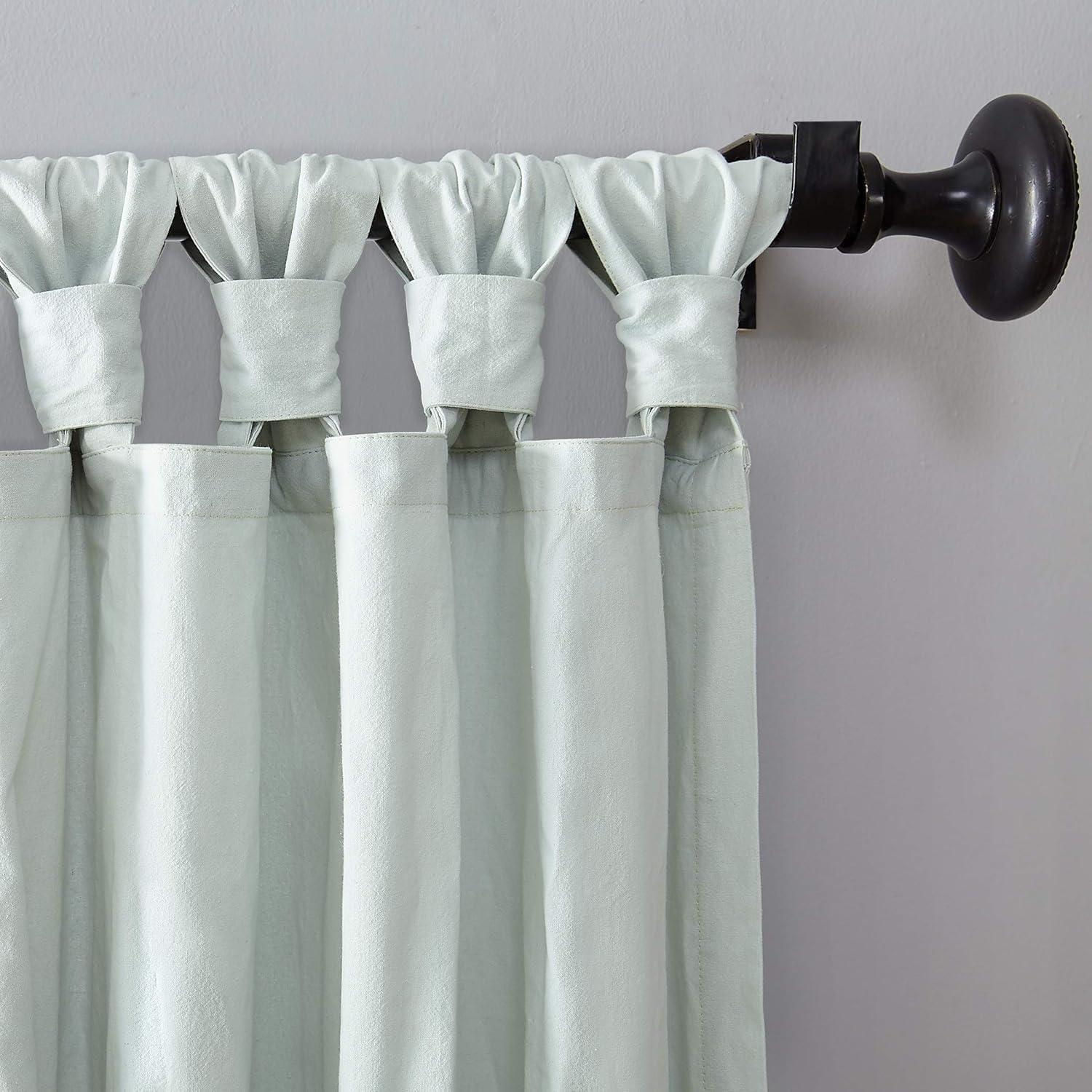 Archaeo Light Filtering Washed Cotton Twist Tab Curtain Panel