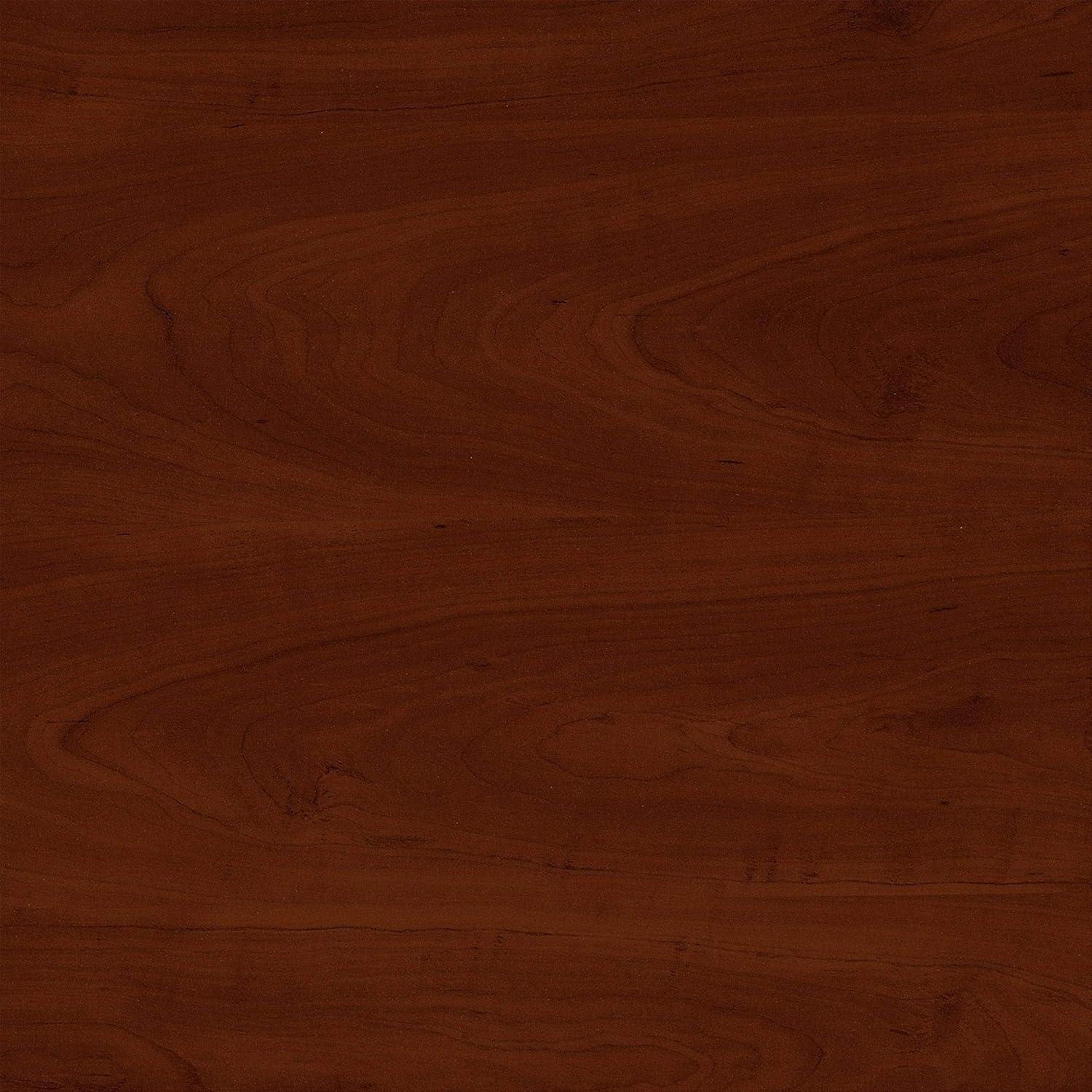 Bush Furniture Somerset 72W Sit to Stand L Desk with Hutch in Hansen Cherry