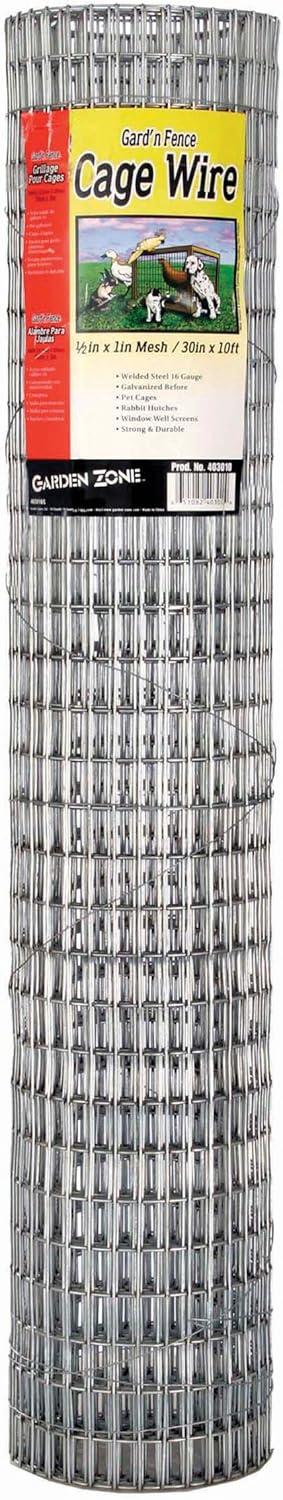 Garden Zone 30 in. W Gray Steel Wire Cage