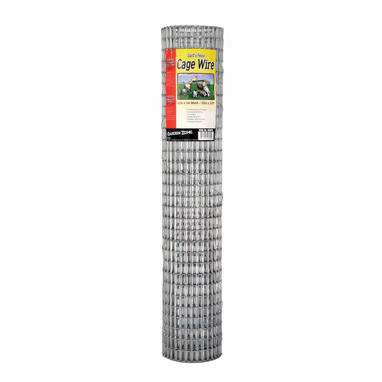 Garden Zone 30 in. W Gray Steel Wire Cage