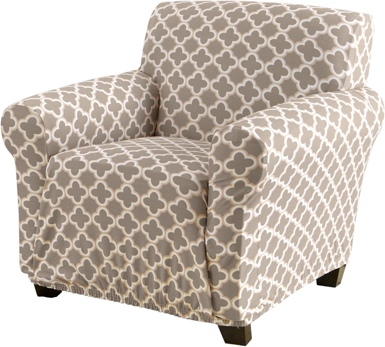 Velvet Plush Stretch Chair Slipcover