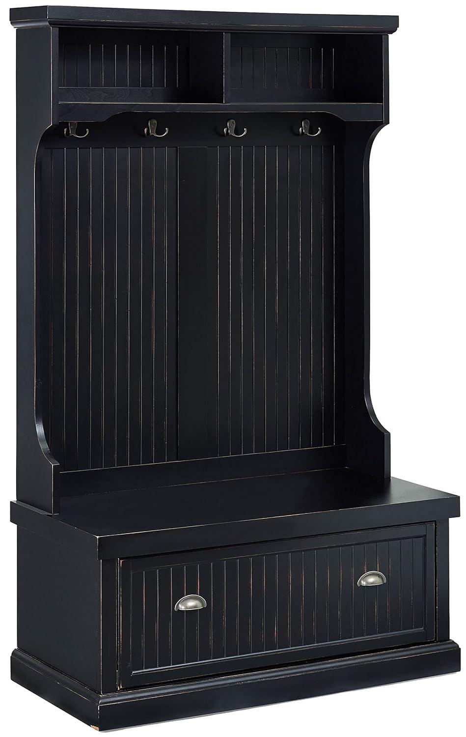 Seaside Hall Tree 40'' Wide with Bench and Shoe Storage