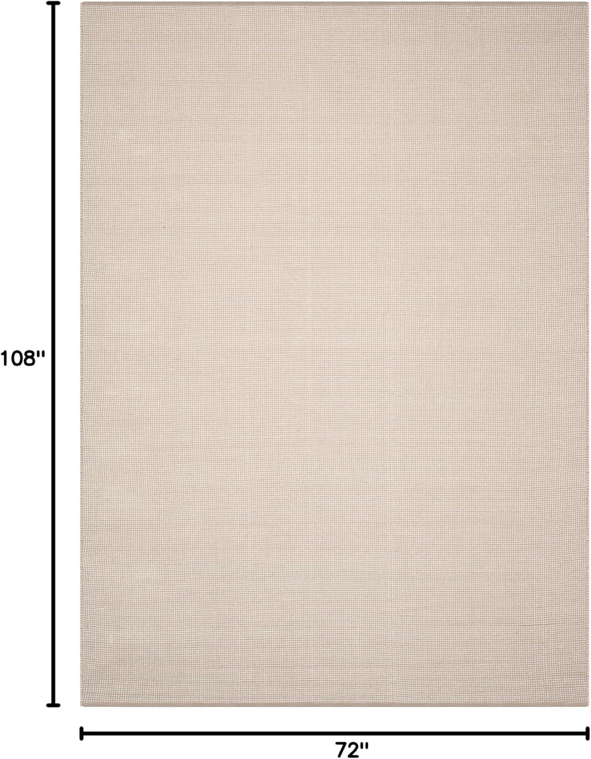 Montauk MTK345 Hand Woven Indoor Area Rug - Ivory/Grey - 6'x9' - Safavieh