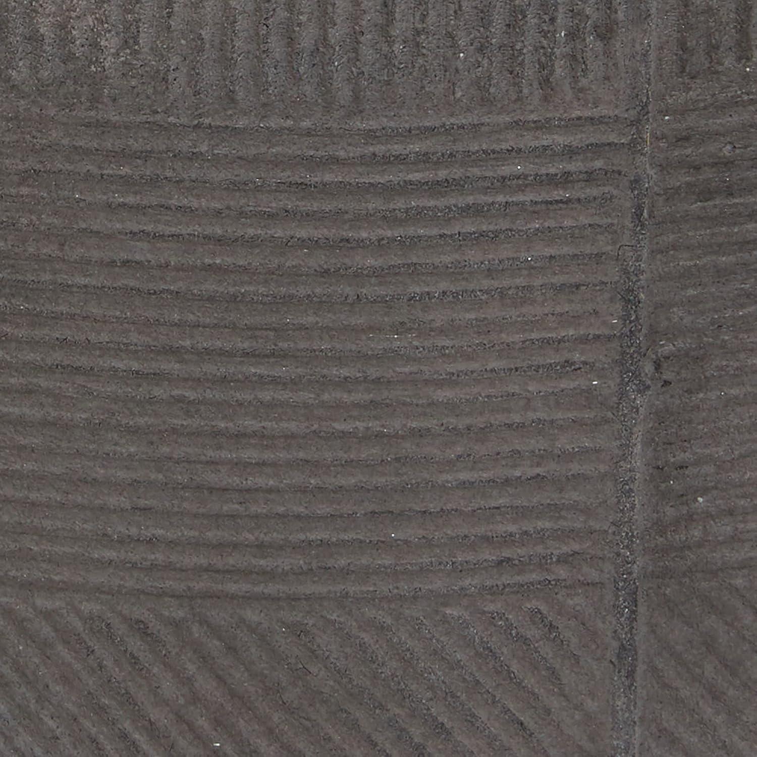 Set of 2 Textured Fiberclay Planters Gray - Olivia & May: Contemporary Indoor/Outdoor Decor, No Drainage Holes