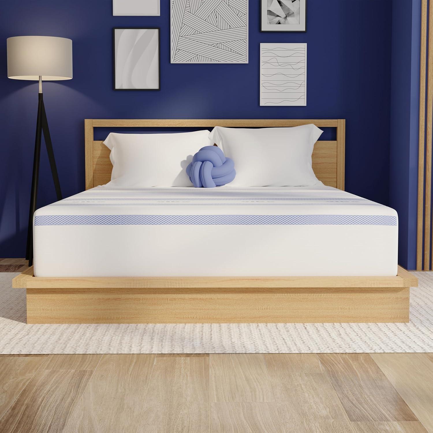 Vibe Vibe Gel Memory Foam 12-Inch Mattress | CertiPUR-US Certified | Bed-in-a-Box