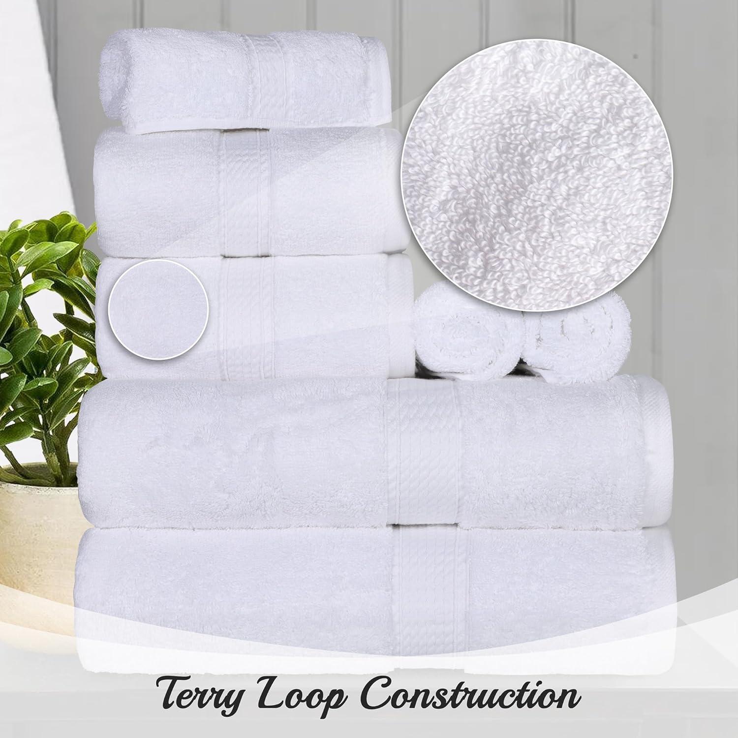 Oversized White Egyptian Cotton Bath Sheet Set of 2