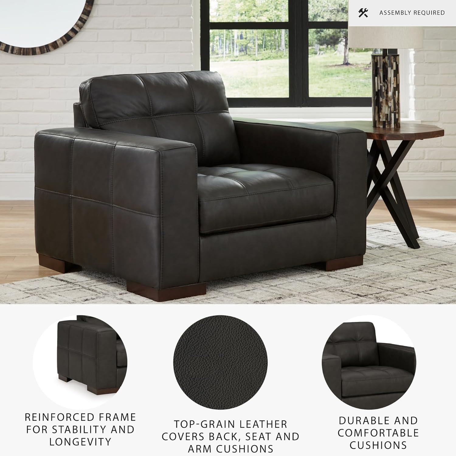 Signature Design by Ashley Luigi Thunder Oversized Chair