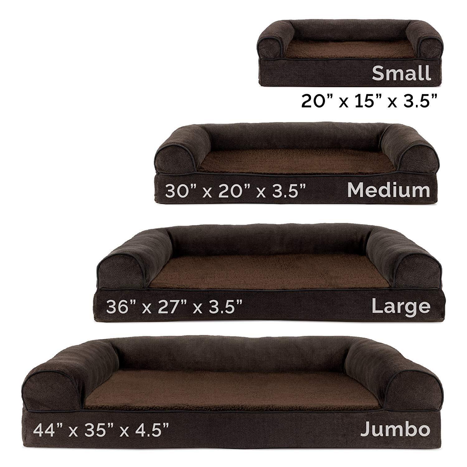 FurHaven Orthopedic Suede Pet Bed