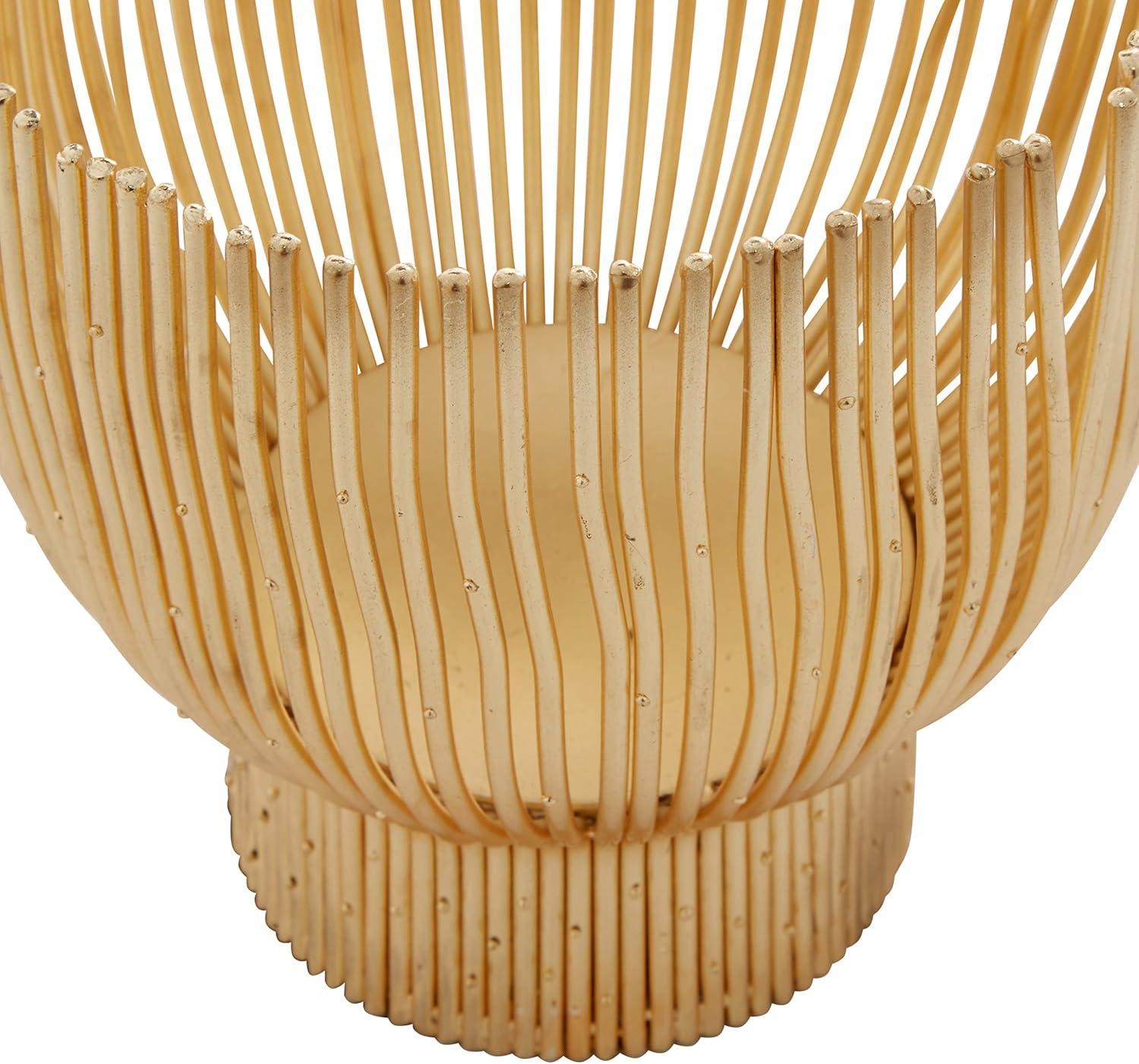 Cosmoliving By Cosmopolitan 2-Piece Cream Metal Candle Holder | Wayfair